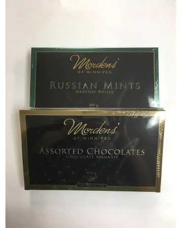 The Morden's Chocolate Duo, tied with bow